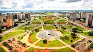 Vista da Esplanada dos Ministérios a partir da Torre de TV