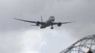 Plane landing