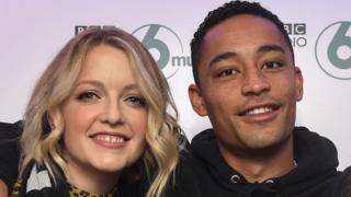 Lauren Laverne with Loyle Carner