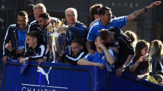 Leicester City bus parade May 2016