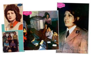 Pages from Afghan magazine Zhvandun - images of Afghan women in the mid-1970s