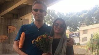 حمید بابایی و همسرش