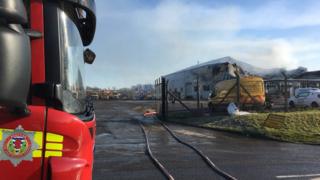 fire at Leggat plant