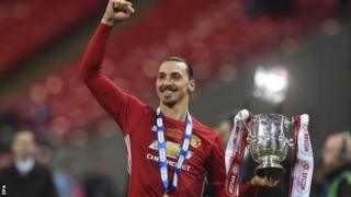 Umukinyi w'imbere wa Manchester United Zlatan Ibrahimovic