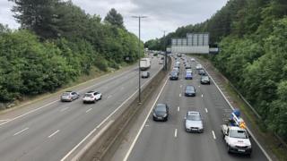 Traffic on the M4