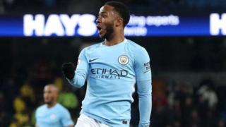 Raheem Sterling lokacin da ya ci Southampton