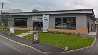 The supermarket allegedly raided by burglars