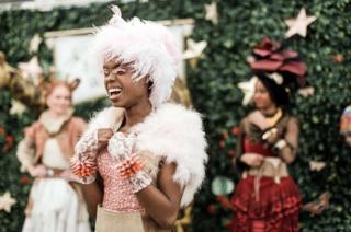 A woman at the races in Durban