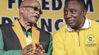Jacob Zuma(akaekpe) na Cyril Ramaphosa(akanri)