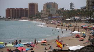 Spanish beach