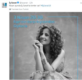 İş Sanat konseri Twitter'dan böyle duyurdu