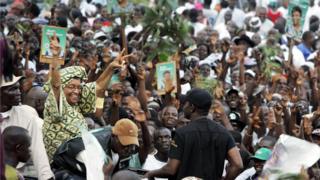 Ellen Johnson Sirleaf, présidente du Libéria de 2006 à 2018