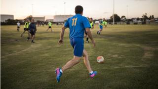 Amateur football game