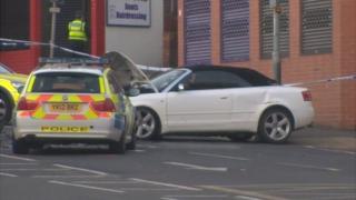 Roundhay Road crash scene