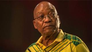 Presiden Jacob Zuma menghadapi 'mosi tidak percaya' dari partainya sendiri