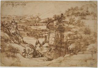 Paesaggio, de Leonardo Da Vinci