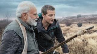 બૅયર ગ્રીલ્સ સાથે નરેન્દ્ર મોદી