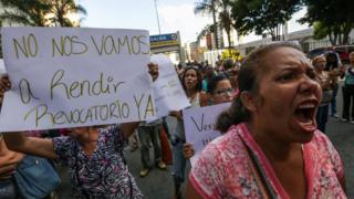 Caracas'ta protesto