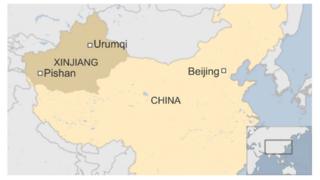Карта Синьцзяна и Китая