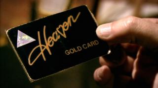 Old nightclub entry card