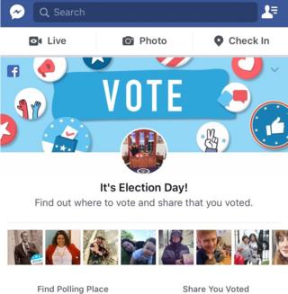 Facebook "Я проголосовал" виджет