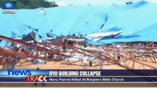 Iglesia destruida en Uyo, Nigeria.