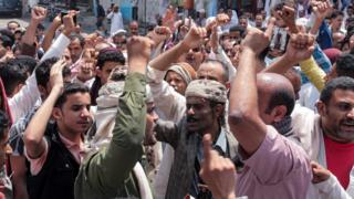 تظاهرات في عدن