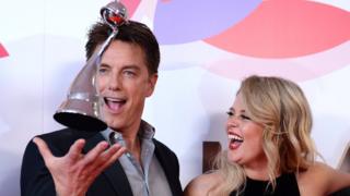 John Barrowman and Emily Atack
