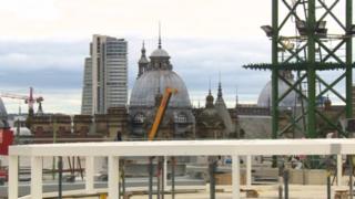 Cranes on the Leeds skyline