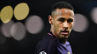 Neymar of Barcelona looks on during the UEFA Champions League Group C match