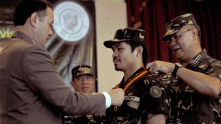 Manny Pacquiao a été promu colonel de l'armée des Philippines.
