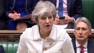 Theresa May in the Commons