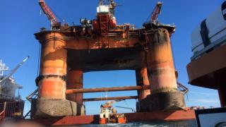 Oil Leakage From Damaged Transocean Winner Rig - BBC News