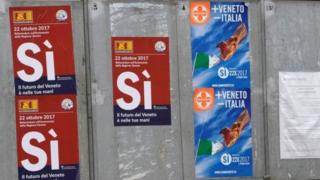 Carteles a favor del Sí