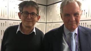 ALAN RUSBRIDGER e o reverendo britânico Jonathan Aitken