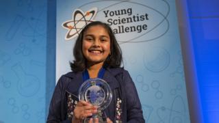 Gitanjali Rao, the 11-year-old winner of the 2017 Discovery Education 3M Young Scientist Challenge