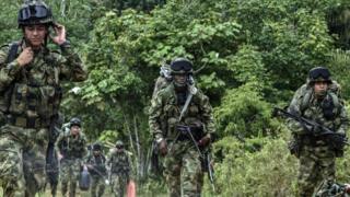 Soldados colombianos.