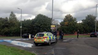 police at scene