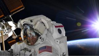 Astronauta Anne McClain, el 22 de marzo.