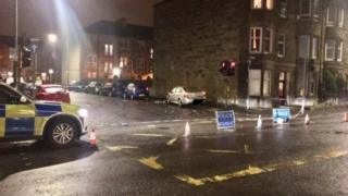 Police at the scene