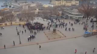 Fake election rally in Odessa, Ukraine, February 2019