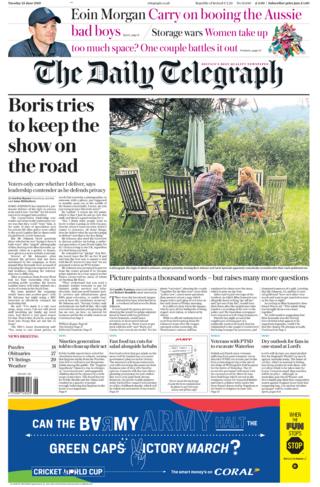 Telegraph front page 25/06/19