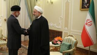 حسن روحانی و یوسف بن علوی در تهران با هم ملاقات کرده اند
