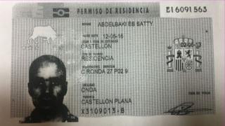 Abdelbaki Es Satty's residency card