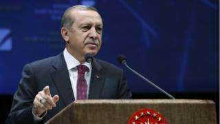 الرئيس التركي رجب طيب اردوغان