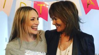 Sarah Lester with daughter Claire Mason