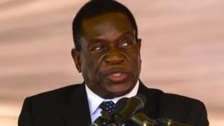 Zimbabwe interim President Emmerson Mnangagwa