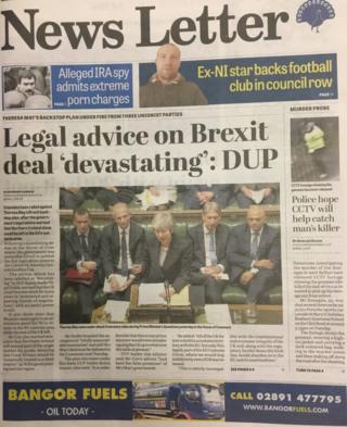 front page news letter Thursday 6 December 2018