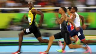 Usain Bolt corriendo