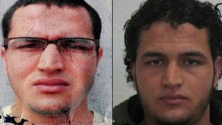 Две фотографии тунисского мужчины, опознанного как Анис Амри (21 декабря 2016 года)